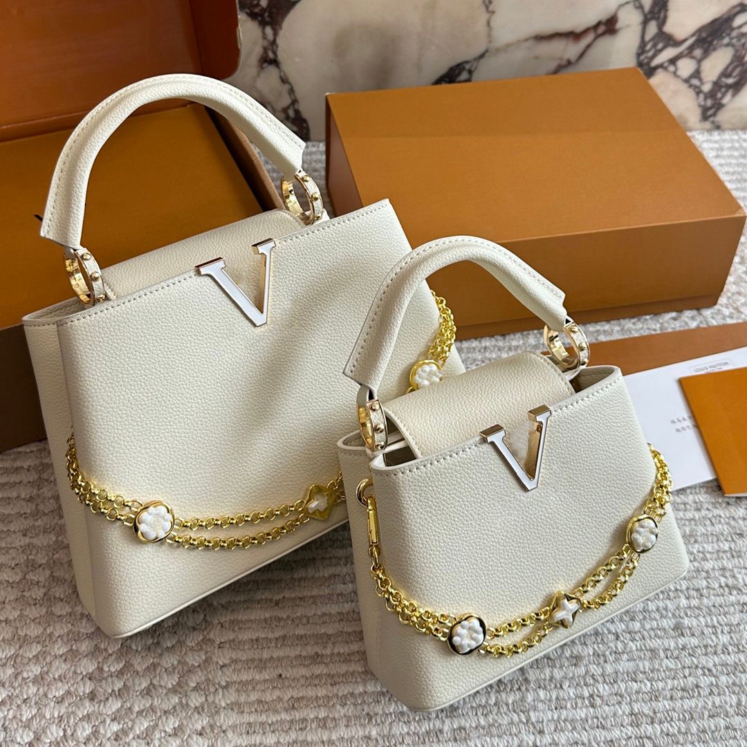 10A Capucines Designer Bag shoulder bag tote bag CrossBody Womens Leather Evenning bags Fashionable Shoulder Clutch Bags high quality shopping bags Lady bags - 3 of 7