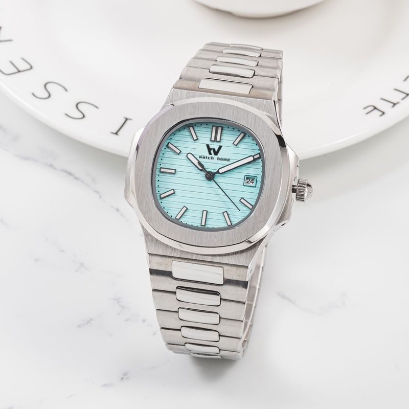 men's watch automatic mechanical skeleton watch classic style 42mm stainless steel sapphire luminous - 5 of 9