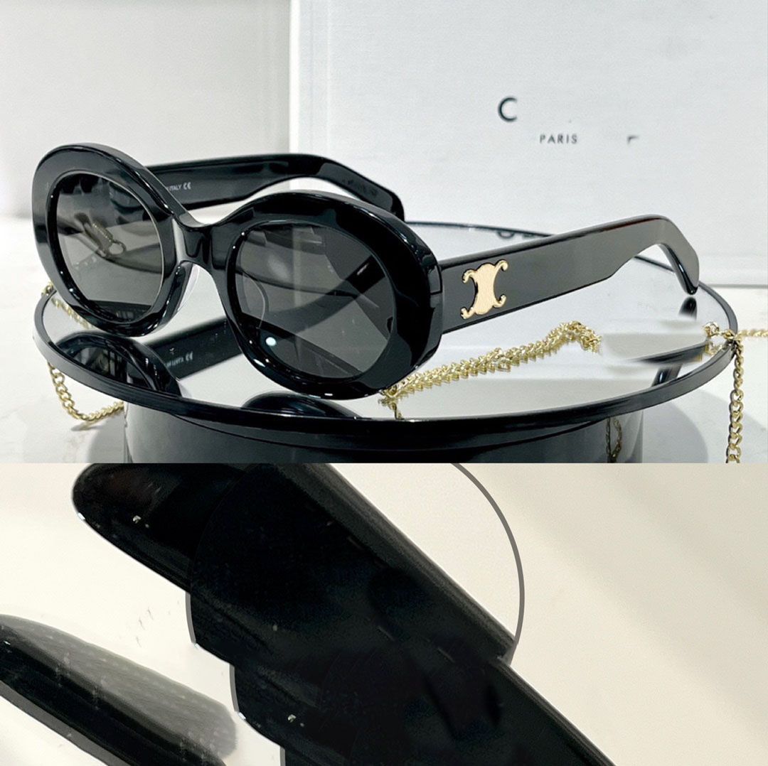 Fashion Luxury Designer Sunglasses Brand Men's and Women's Small Squeezed Frame Glasses Premium UV 400 Polarized Sunglasses - 3 of 7