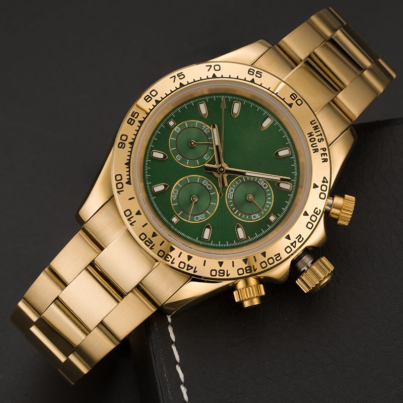 Luxury Men Watch 2813 Automatic/quartz Movement Watches Full Stainless Steel Sports Chronograph Mens Watches luminous montre de luxe Wristwatches gifts - 3 of 9