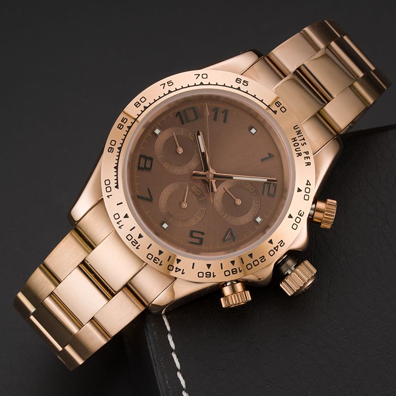 Luxury Men Watch 2813 Automatic/quartz Movement Watches Full Stainless Steel Sports Chronograph Mens Watches luminous montre de luxe Wristwatches gifts - 4 of 9