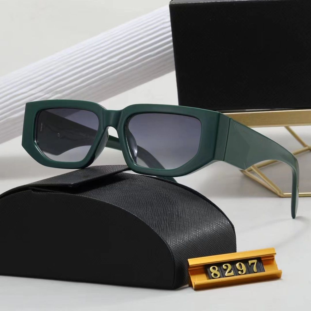 8297 XY Top luxury Sunglasses Polarizing lens designer womens Mens Goggle senior Eyewear For Women eyeglasses frame Vintage Metal Sun Glasses With Box leopard - 7 of 7