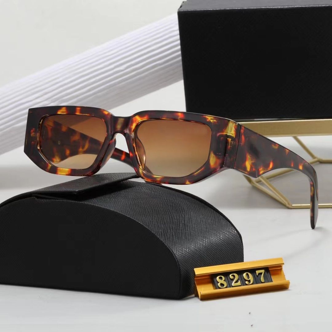 8297 XY Top luxury Sunglasses Polarizing lens designer womens Mens Goggle senior Eyewear For Women eyeglasses frame Vintage Metal Sun Glasses With Box leopard - 4 of 7