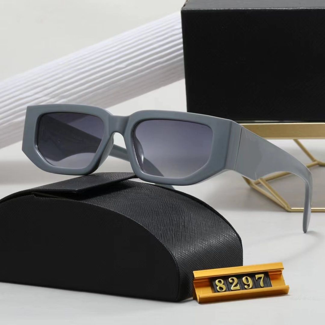 8297 XY Top luxury Sunglasses Polarizing lens designer womens Mens Goggle senior Eyewear For Women eyeglasses frame Vintage Metal Sun Glasses With Box leopard - 3 of 7