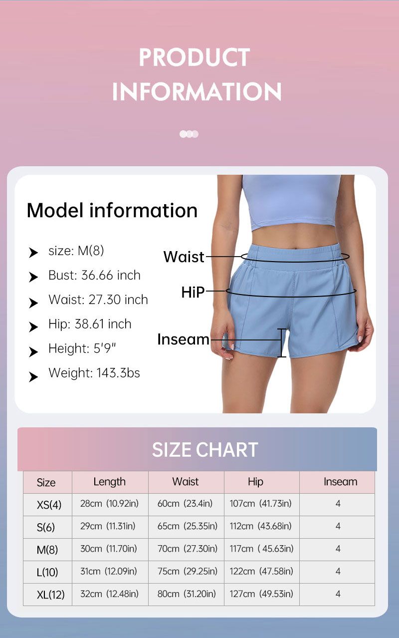 Womens Hotty Hot High-Rise Lined Short 4" Gym Fitness Training Tights Sport Quick-drying Short Pants Fashion Trousers - 4 of 8