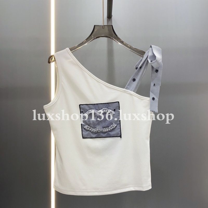 New Fashion Clothing Cotton Tank Top Fashion designer Knitted Vest for Women - 6 of 8