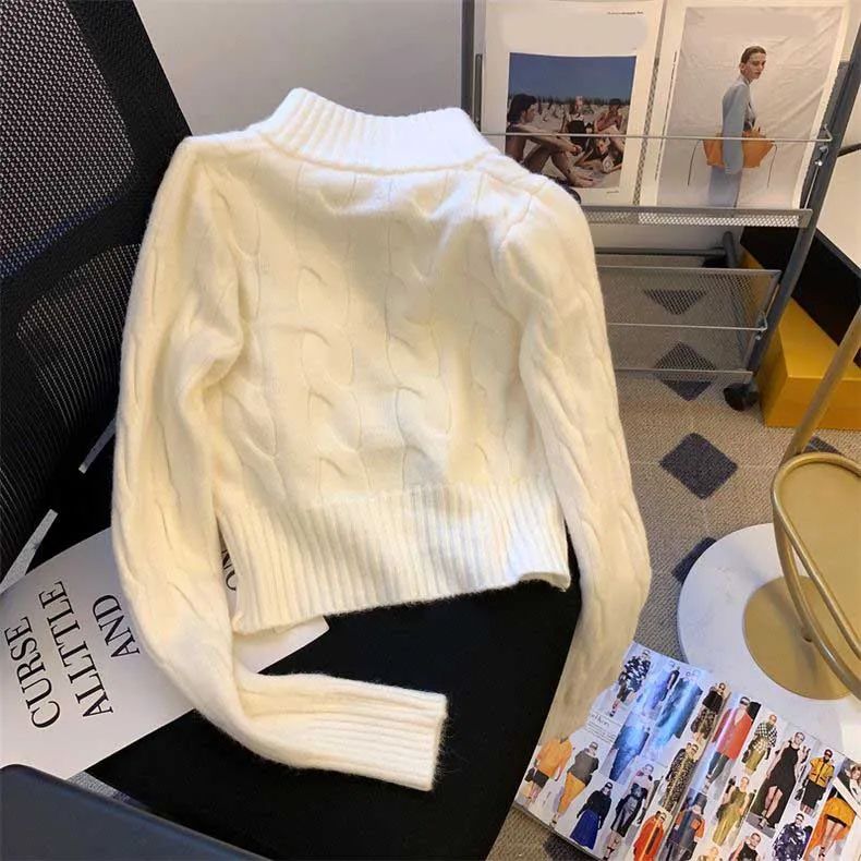 3 Colors Womens Designer Sweater Designer Pullover Fashion Turtleneck Autumn Long Sleeve Cardigan Logo Embroidery Coat Zipper Lady Jacket Tops - 5 of 7