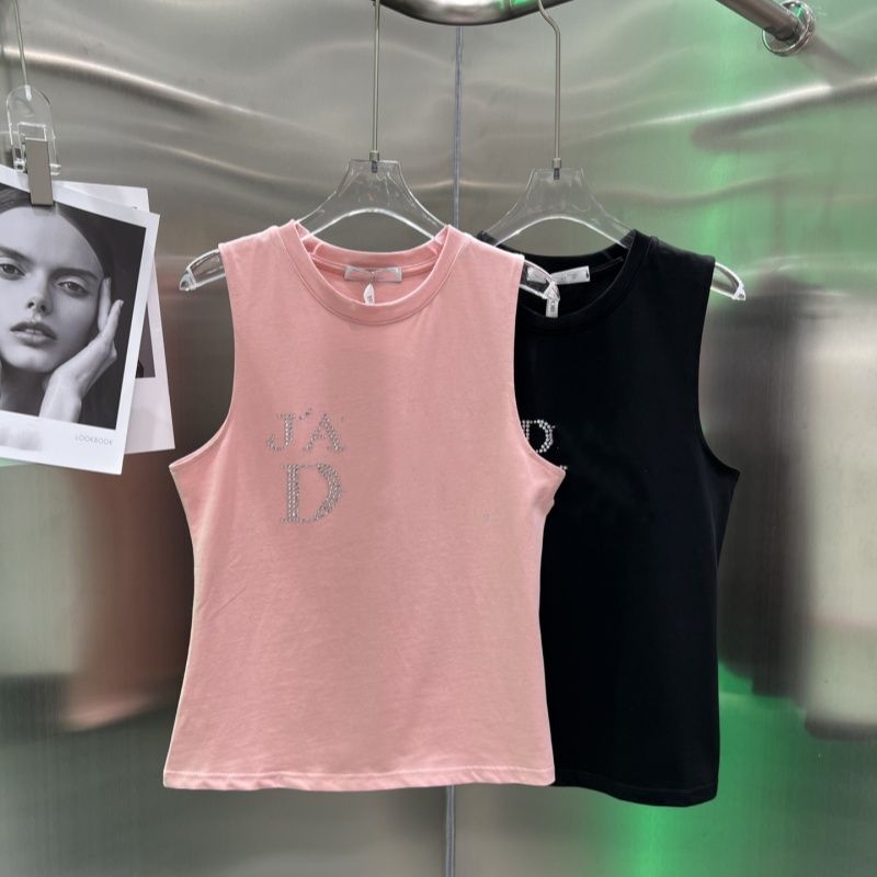New Fashion Clothing Cotton Tank Top Fashion designer Knitted Vest for Women - 3 of 8