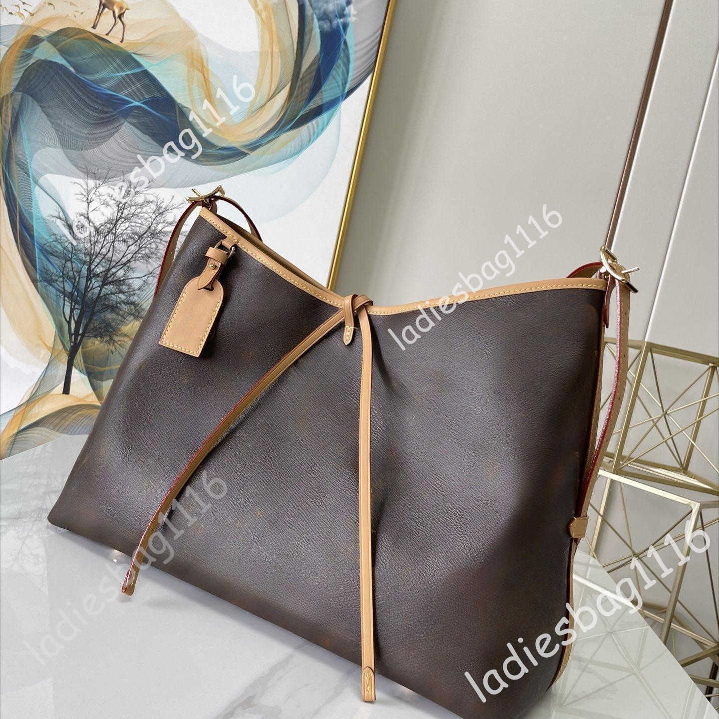 High quality Carryall Shoulder Bags Fashion MM PM Tote Bag Designer Womens Handbags Canvas Leather Vintage Carry All 2 In 1 Hobo With Wallet detachable shoulder strap - 6 of 8