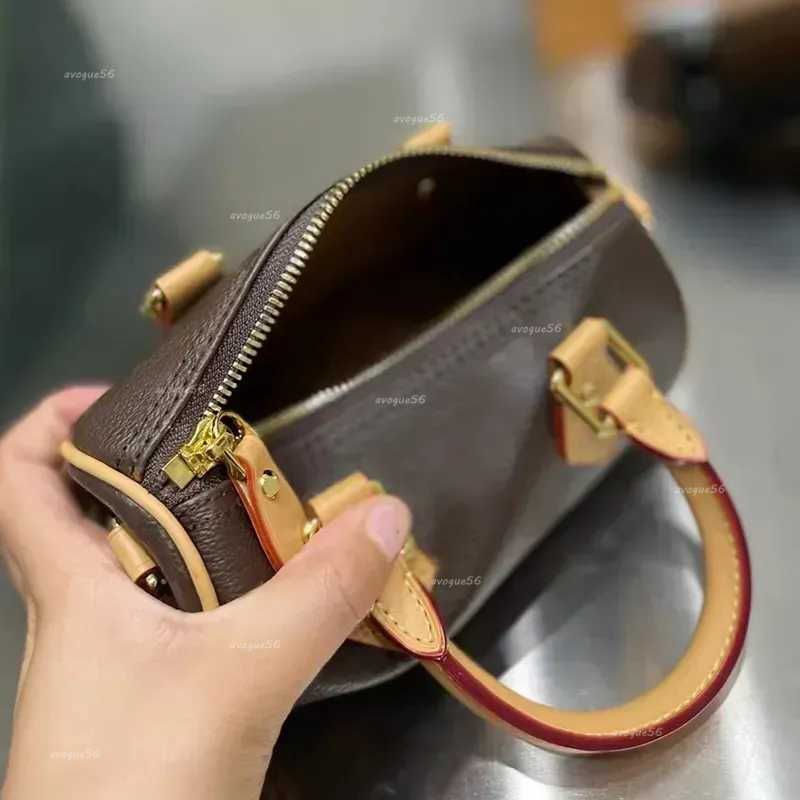 Shoulder Bags Top Designer Mini Nano 16cm Shoulder Bag Women Leather Denim Crossbody Luxury Brand Embossed Tote Purse Brown Flower Handbag billfold98 - 4 of 4