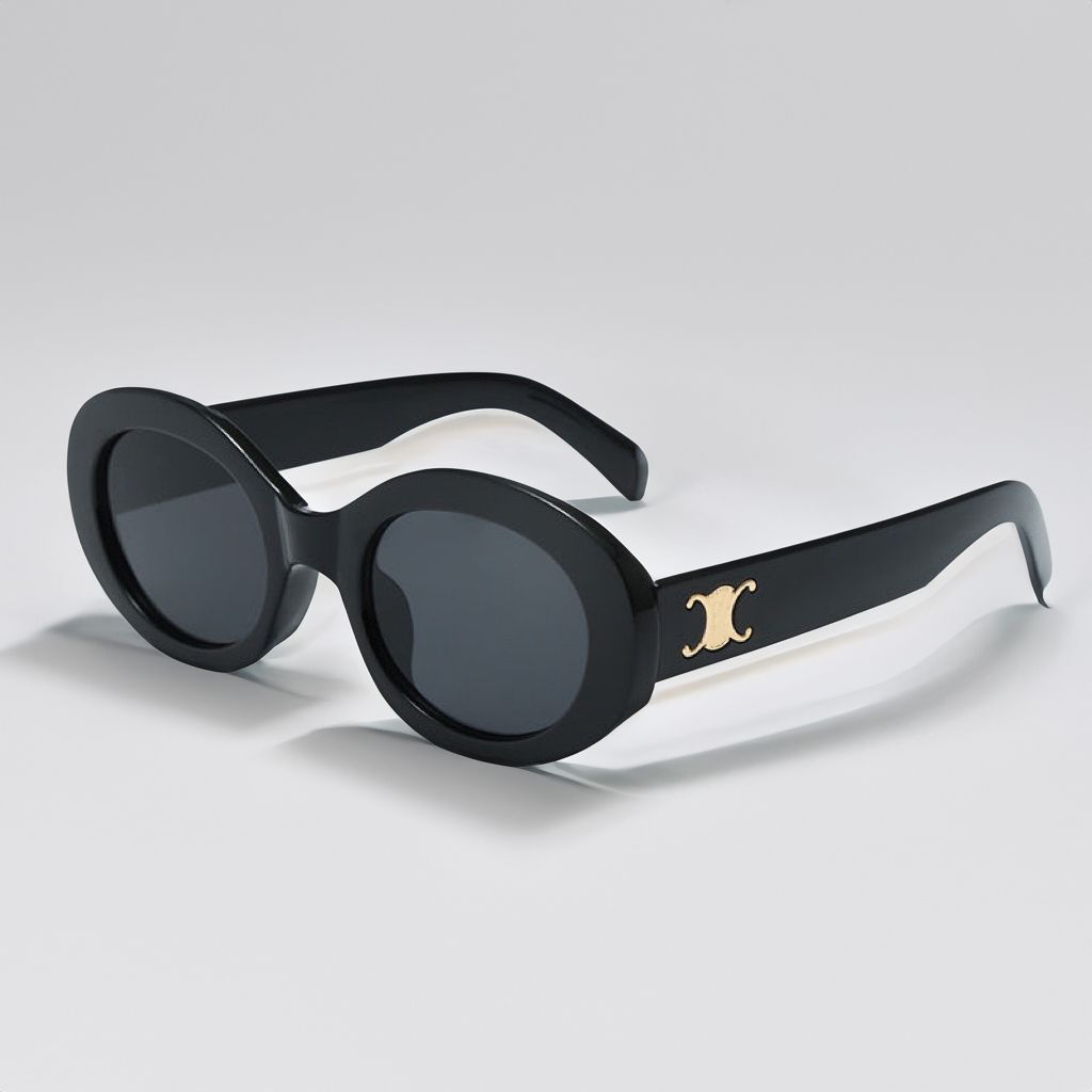 Fashion Luxury Designer Sunglasses Brand Men's and Women's Small Squeezed Frame Glasses Premium UV 400 Polarized Sunglasses - 2 of 7