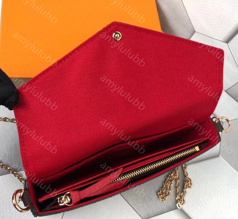 Luxury Handbags Pochette Felicie bag Shoulder Bags multi pochette designer cross body women card holder messenger bag lady purse simple fashion wallet chain flap - 4 of 9