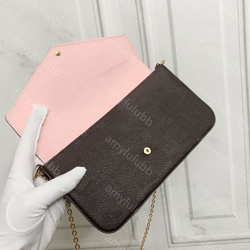 Luxury Handbags Pochette Felicie bag Shoulder Bags multi pochette designer cross body women card holder messenger bag lady purse simple fashion wallet chain flap - 6 of 9