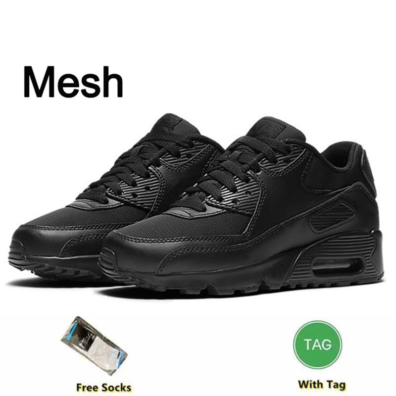 Designer 90 Running Shoes Men Women Fashion Shoes Leather Mesh Triple Black White Red Blue Light Smoke Grey Sneaker Trainers Outdoor Sports Tennis Eur 36-45 - 5 of 9