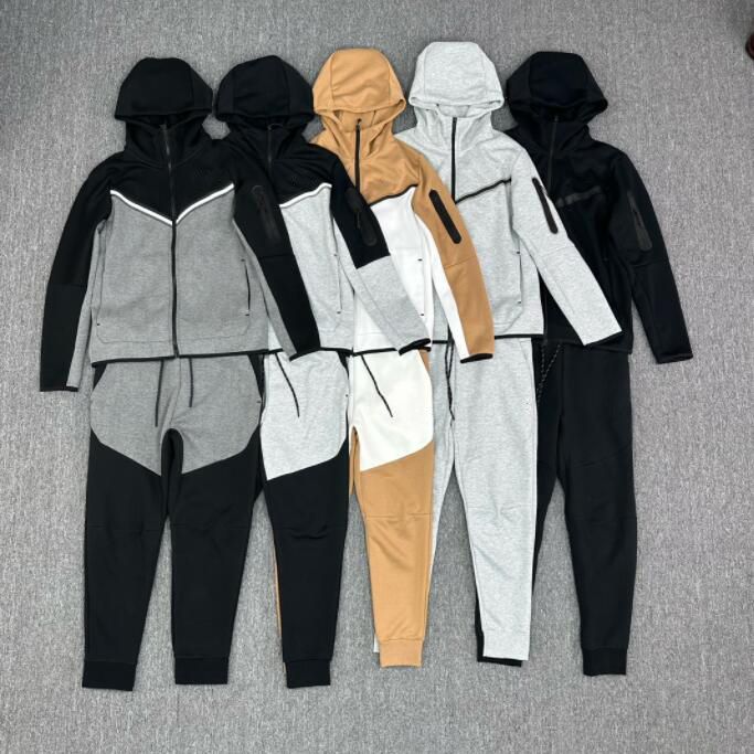Tech Fleece Mens Womens Hoodies Pants Tracksuits Sports Jackets Space Cotton Trousers Man Tracksuit Bottoms techfleece Man Joggers - 5 of 8