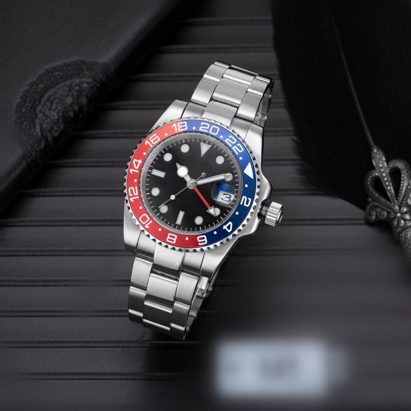 Mens/Womens Watches Automatic Mechanical 40mm Watch 904L Stainless Steel Blue Black Ceramic Sapphire glass luminous WristWatches montre de luxe gifts - 3 of 9
