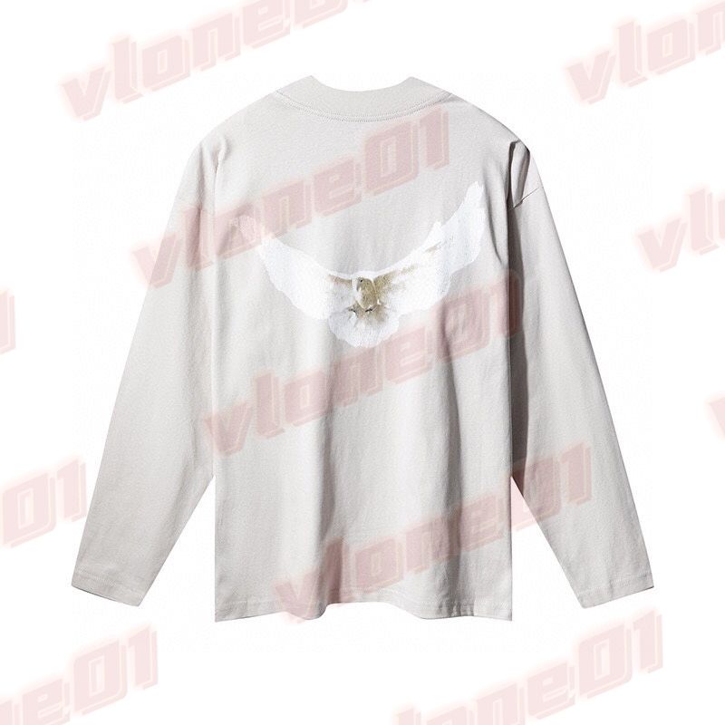 Mens Hoodies Man Women Designer White Dove Pattern Print Long Sleeve Hoodie Designers Womens Street Style Hip Hop Sweatshirt Size S-XL - 8 of 9