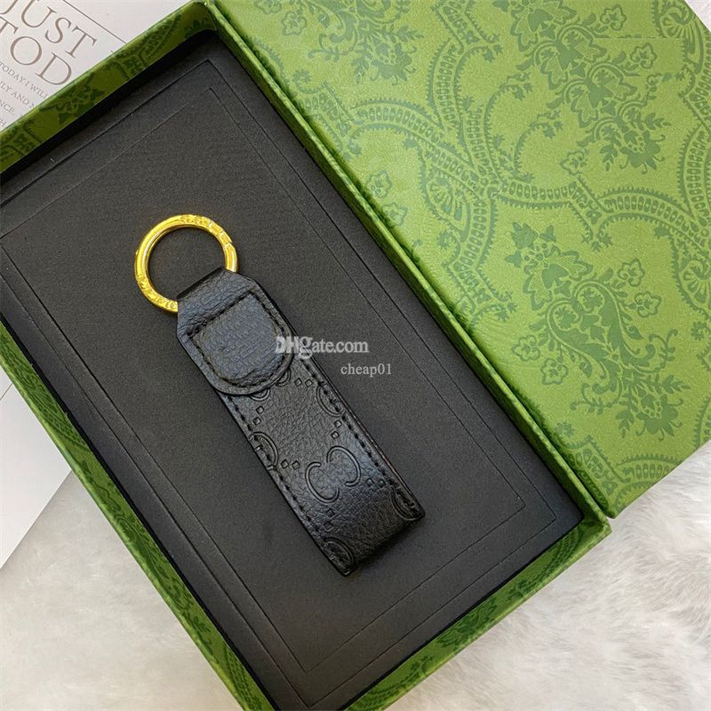 Handmade designer keychains dragonne multicolor key chain women men brown leather bag wallet lanyard plated gold accessories dragonne keychain letter - 3 of 8