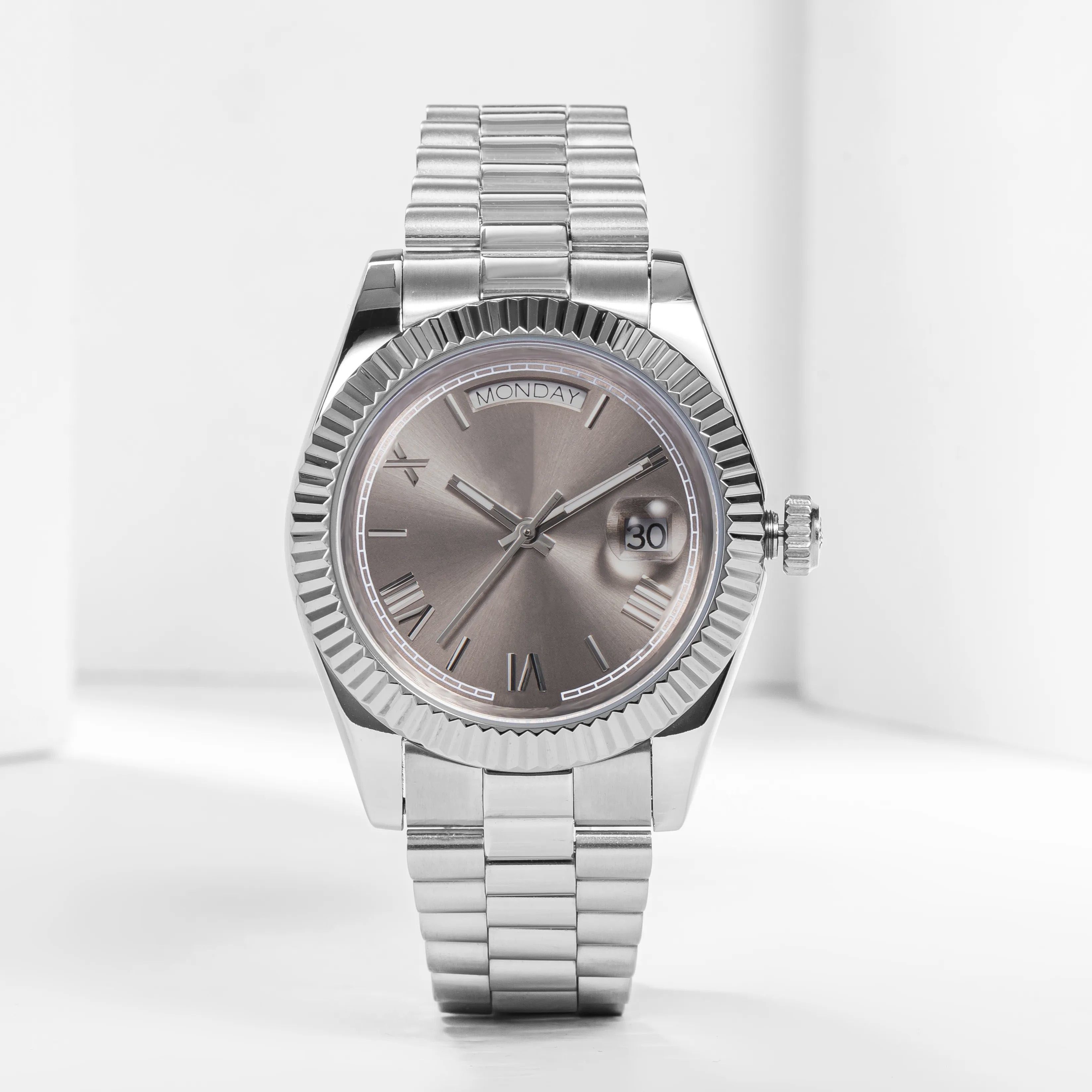 mens and womens luxury designer mechanical watch luminous date window waterproof stainless steel elegant everyday watches - 8 of 8