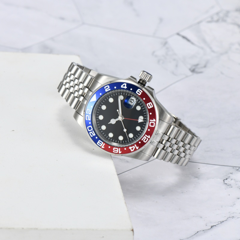 new mens automatic watch mechanical ceramics watchesfull stainless steel watches sapphire luminous watch business casual montre de luxe watch - 3 of 9