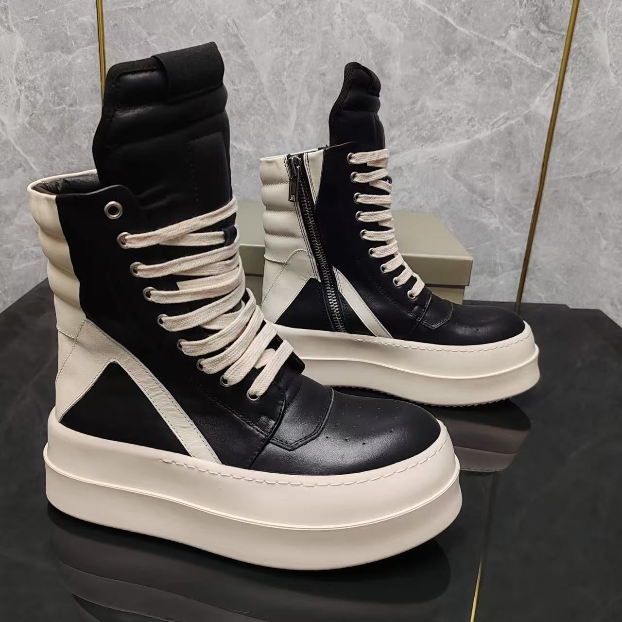 Designer Geobasket Sneakers Vintage Casual Running Shoes Runaway Low Top Genuine Leather Canvas Suede Runner Trainers Men Women Lace-up Shoe 35-46 - 8 of 9