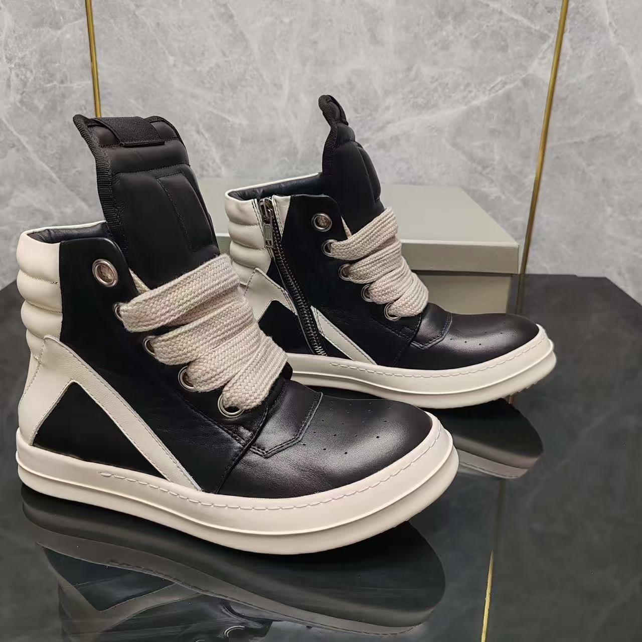 Designer Geobasket Sneakers Vintage Casual Running Shoes Runaway Low Top Genuine Leather Canvas Suede Runner Trainers Men Women Lace-up Shoe 35-46 - 5 of 9