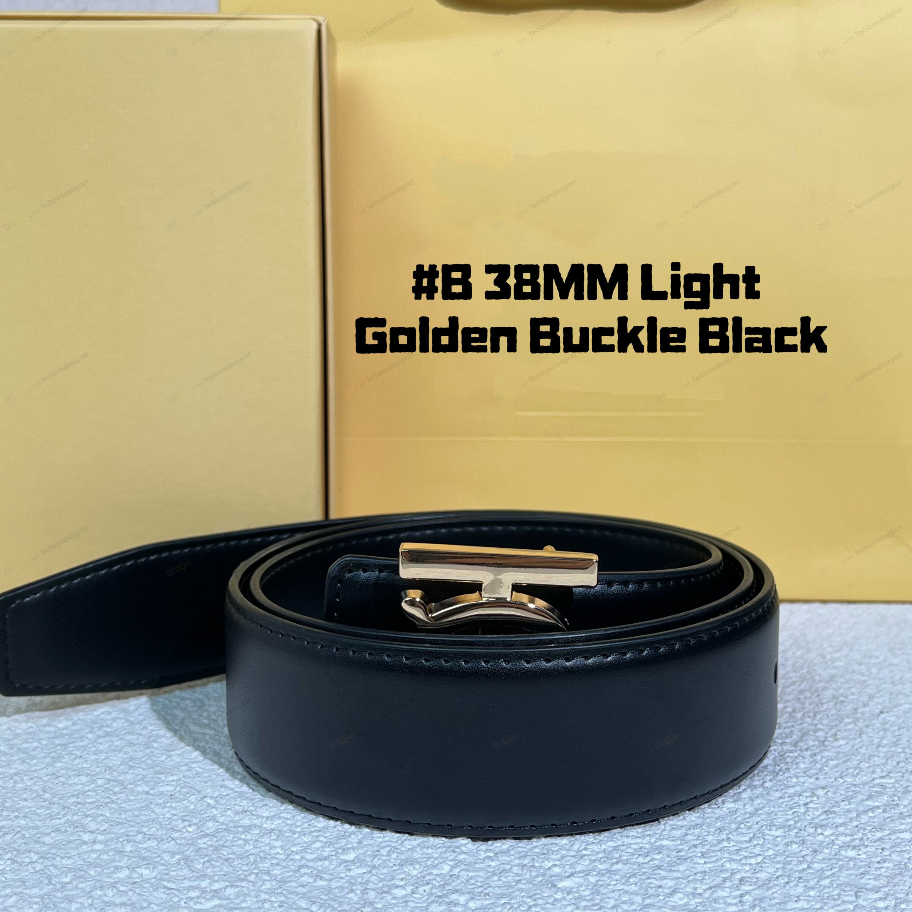 Designer belt belts for men designer belt men ceinture women genuine leather belt High Quality letter smooth buckle men belt golden buckle belts with box mens belt - 6 of 9