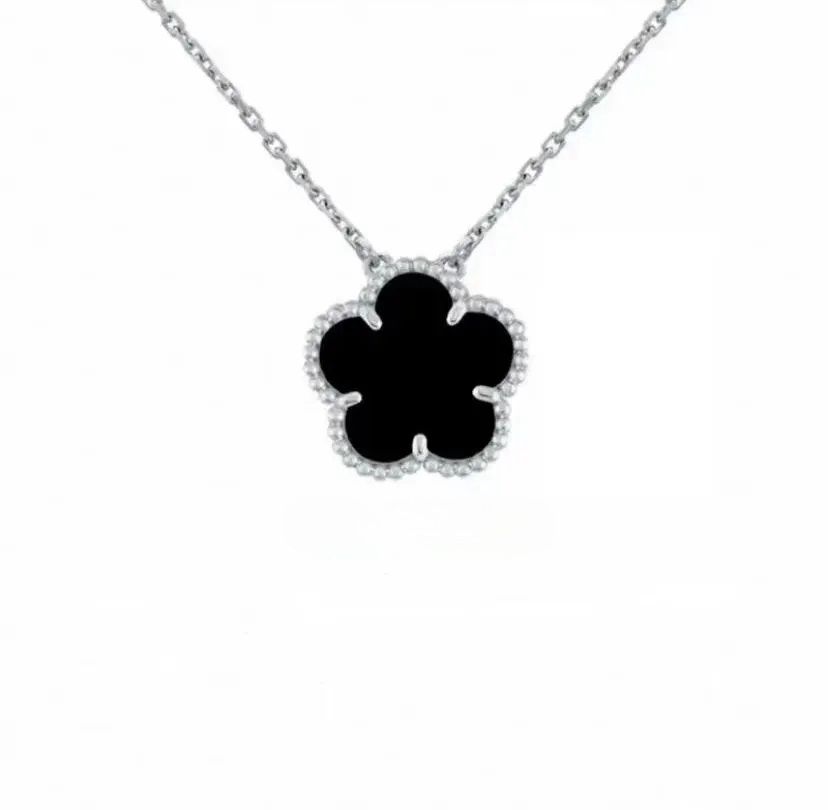 flower necklace designer for women classic clover necklace 15mm stainless steel iewlery mother of pearl diamonds pendant necklace designer iewelry women gift box - 7 of 9