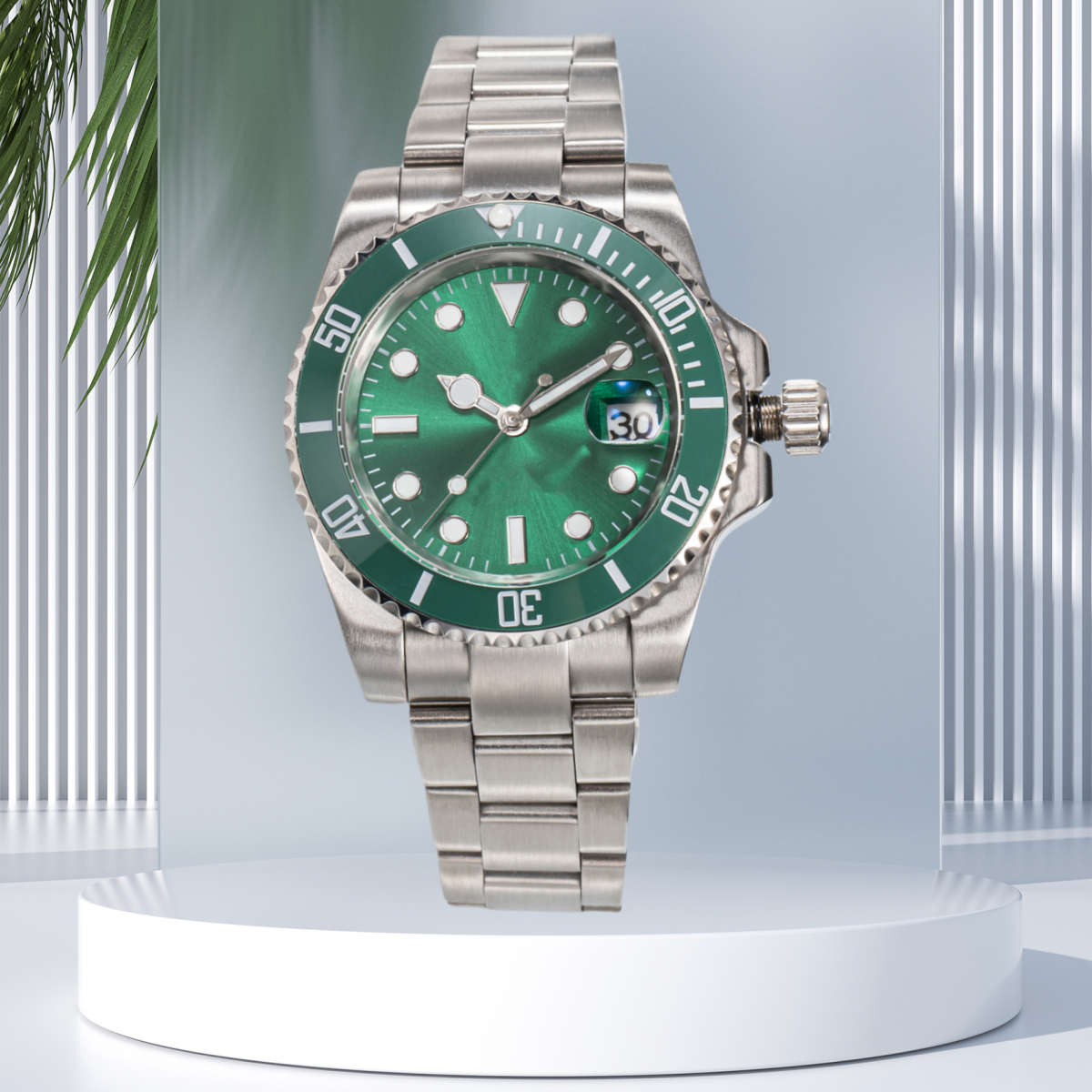 Sliding lock luxury ceramic bezel sapphire glass men's watch 2813 automatic mechanical watch 41mm fashion watches men's 904L stainless watch - 4 of 9