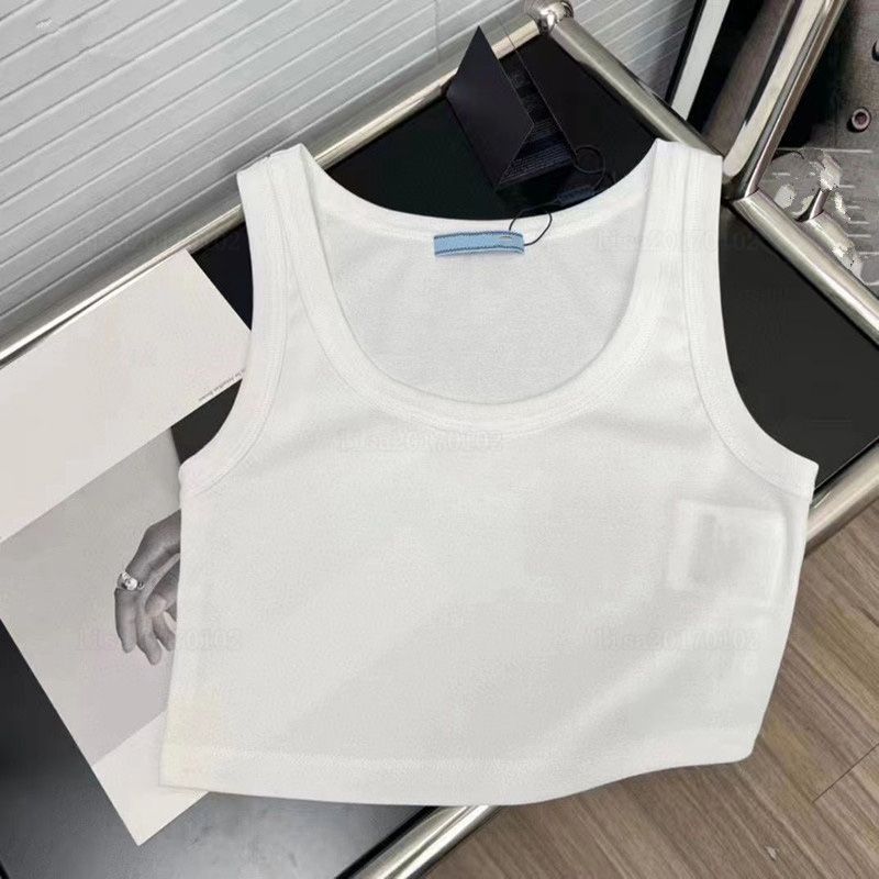 Designer tank top brands summer knitted women's t-shirt tops shirt high elasticity slim fit vest camis sexy sleeveless vest top braces tank - 3 of 8