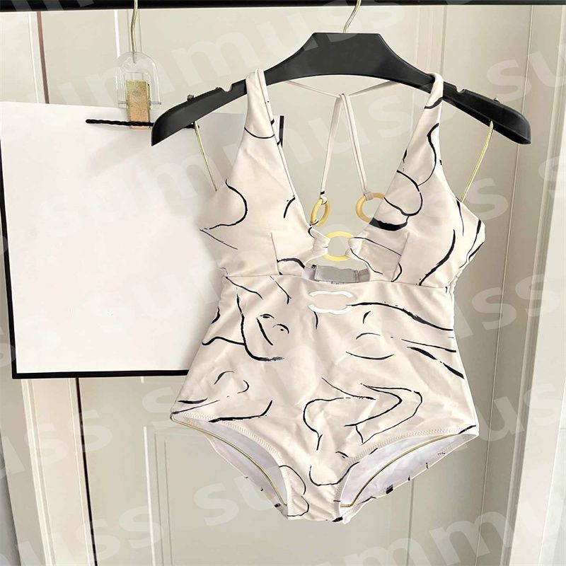 Designers Sexy 1 Piece Swimwear Women Fashion Swimsuit Summer Vacation Bathing Suit High Cut Beachwear Solid Print New Bather Bikini - 6 of 8