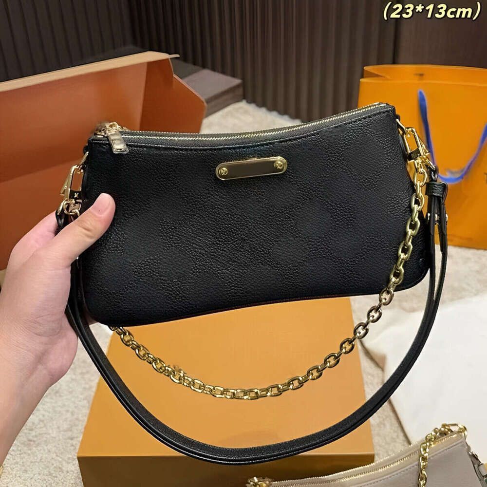 Denim Hobo Designer Shoulder Bags Women's Handbags Totes Leather Trim Casual Chain on The Wallets Fashion Light Blue Liv Tote New - 8 of 8