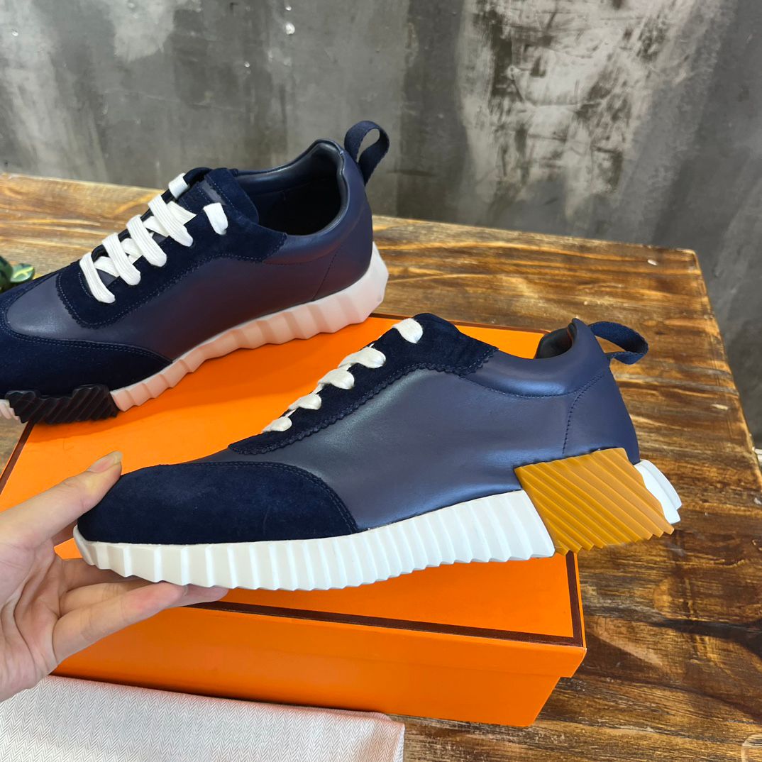 Designer Bouncing Series Sneakers Suede Leather Casual Men Women Trainers Patchwork Mesh Running Shoes Goatskin Breathable Outdoor Sneakers1 - 3 of 8