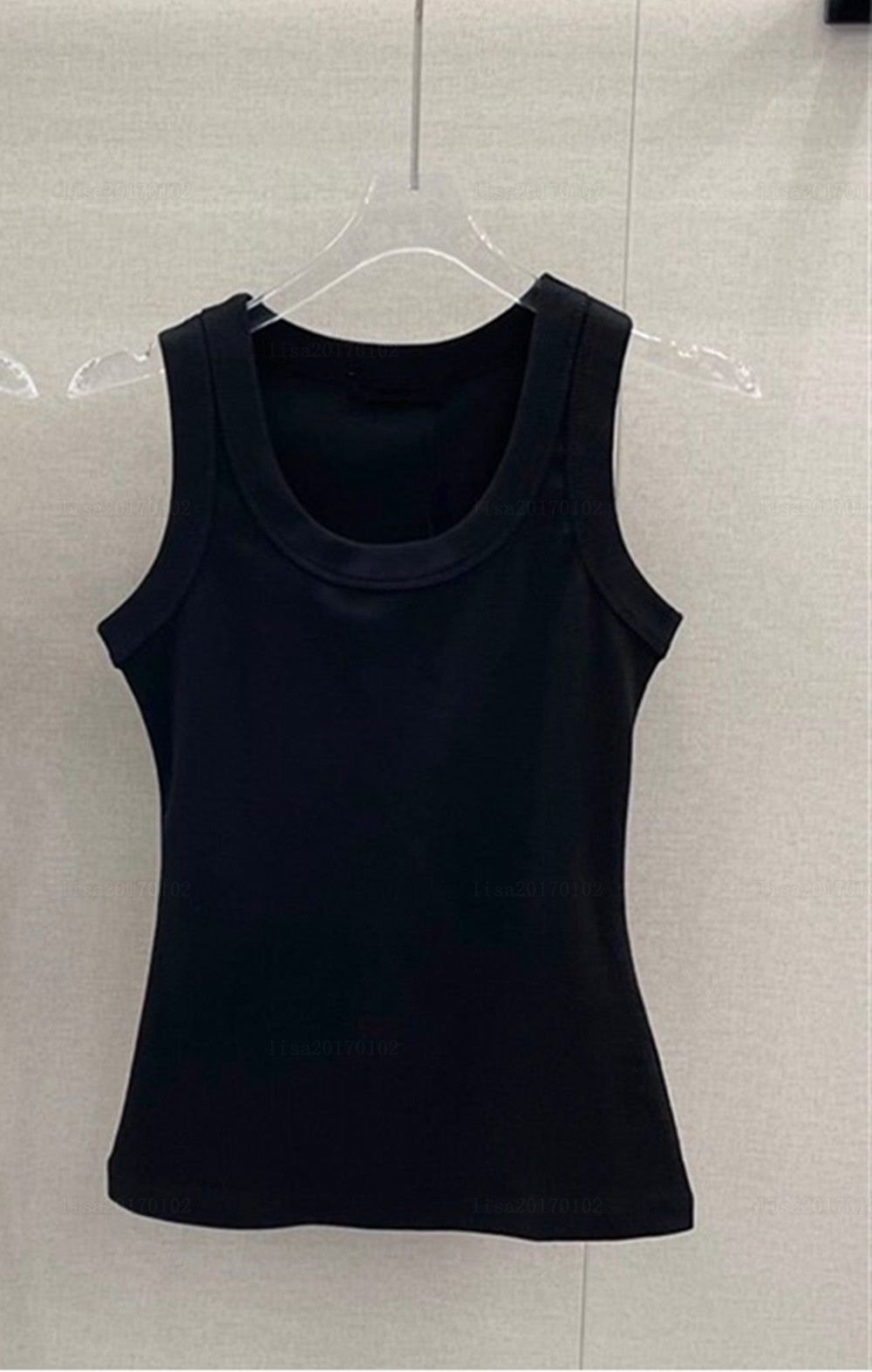 Designer tank top brands summer knitted women's t-shirt tops shirt high elasticity slim fit vest camis sexy sleeveless vest top braces tank - 5 of 8