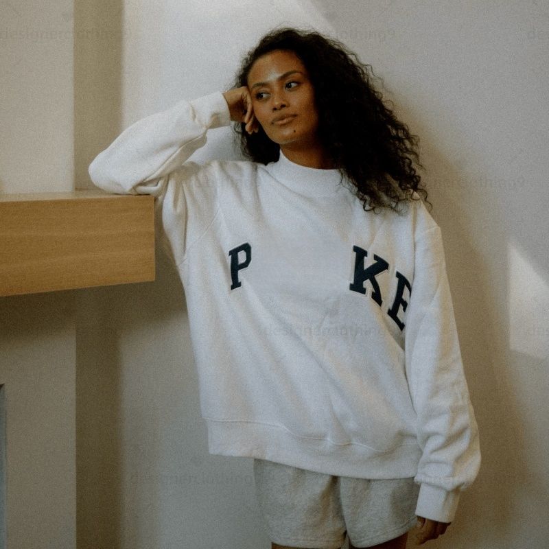 Womens Mockneck Sweatshirt Hoodie for Spring fashion Autumn Outdoor Casual Wear Loose Fit Designer Hoodie in M-2XL - 5 of 9