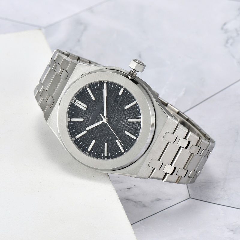 men's watch automatic mechanical skeleton watch classic style 42mm stainless steel sapphire luminous - 8 of 9