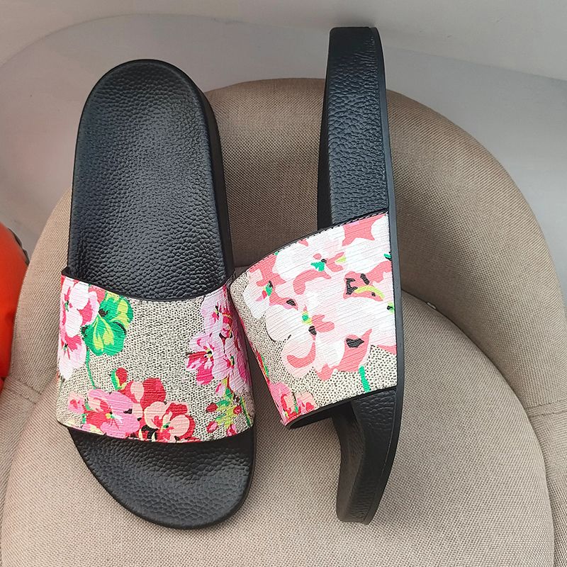 Designer Sandals ltaly Slippers New Rubber Slides Sandals Floral Brocade Women Men Slipper Flat Flip Flops Womens Fashion Striped Beach Sandal Ladies Slides US 5-11.5 - 3 of 8