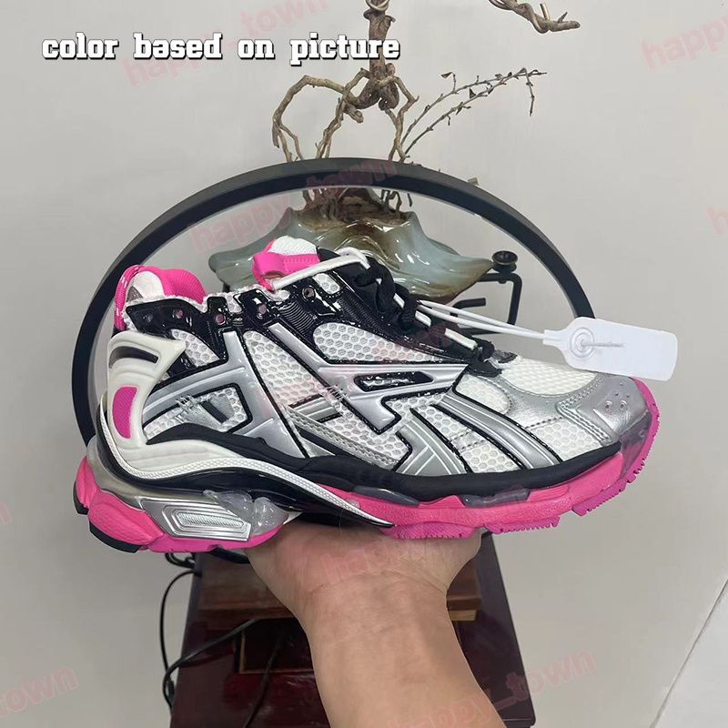 designer shoes runner sneakers Track Casual 7.0 7.5 For Men Women Luxury Sneaker Hiking Shoes Dark Grey Black Silver Pink White Red Platform Paris Shoe Size 35-46 - 5 of 8