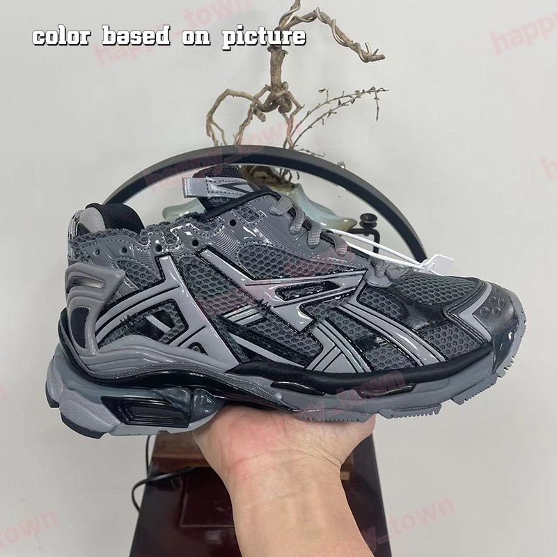 designer shoes runner sneakers Track Casual 7.0 7.5 For Men Women Luxury Sneaker Hiking Shoes Dark Grey Black Silver Pink White Red Platform Paris Shoe Size 35-46 - 2 of 8