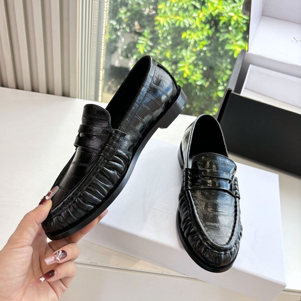 High quality Classic brown Suede Women's loafers slip on shoes Flat heel dress shoes designer loafers for women laidy holiday Leisure Driving shoes Mule slippers 35-43 - 8 of 8