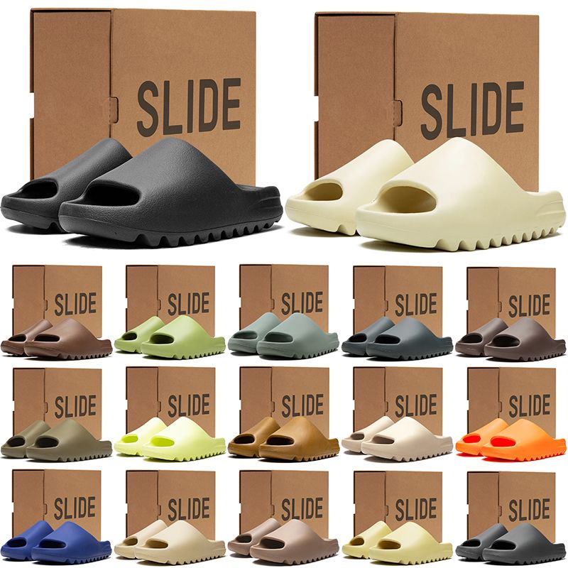 With Box Designer slippers sliders for men women sandals slide mens womens slides outdoor comfortable slipper non-slip flip flops black sand blue - 1 of 8