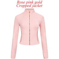 1 pc Rose pink gold cropped jacket
