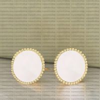 Gold White -(Earrings)