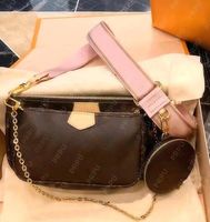 Brown flower pink strap 3in1