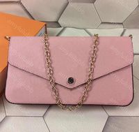 pink embossed leather