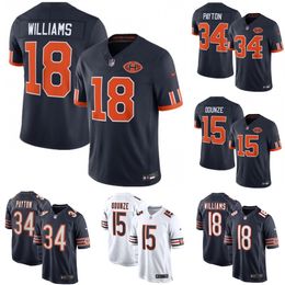 Men's Chicago Bears Caleb Williams Navy Player Game Jersey Custom Available S 6XL - kalmora