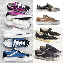 Luxury Pearlized Canvas Shoes New Sneakers For Men Women Pearl Trainers Vintage Sports Casual Shoes Lace Up Walking Shoe 1083 - kalmora