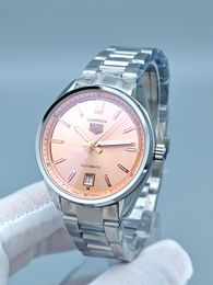 TAG Heuer Carrera Date Calibre 5 Automatic 38mm Stainless Steel Men's Watch Stainless Steel Case Silver Case New Black Case - kalmora