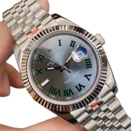 Rolex Datejust Wimbledon 41mm Upgraded Jubilee Strap Automatic Stainless Steel Watch Bezel Men's Watch Sapphire Glass Case New Black Case - kalmora