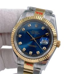 Rolex Two Tone Datejust Oyster 126334 41mm Upgraded Jubilee Strap Automatic Stainless Steel Watch Bezel Men's Watch Sapphire Glass Case New Black Case - kalmora